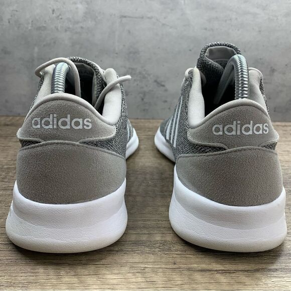 Adidas~Women’s~Cloudfoam QT Racer Gray  Running Sneakers~Gray~Size 9.5 - Picture 4 of 8